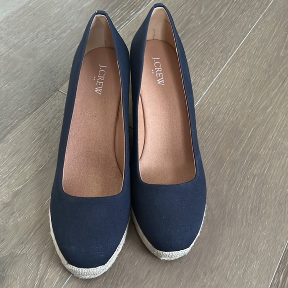 J. Crew Navy Blue Seville Espadrilles size 10 woman - Picture 3 of 9